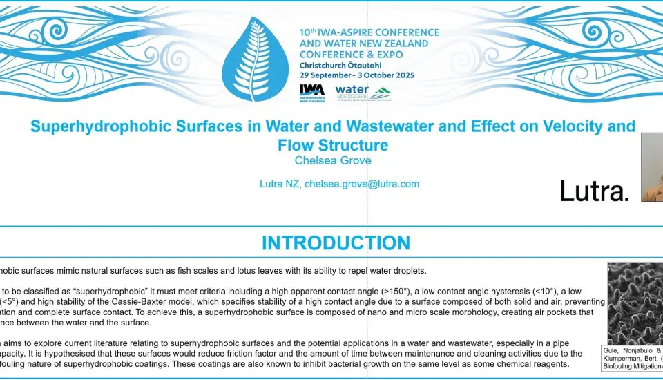 Superhydrophobic Poster Banner